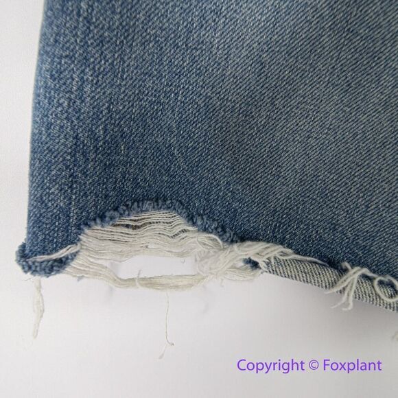 New! Madewell Relaxed Mid-Length Rigid Denim Shorts Brockport Wash size 27 - Picture 8 of 14